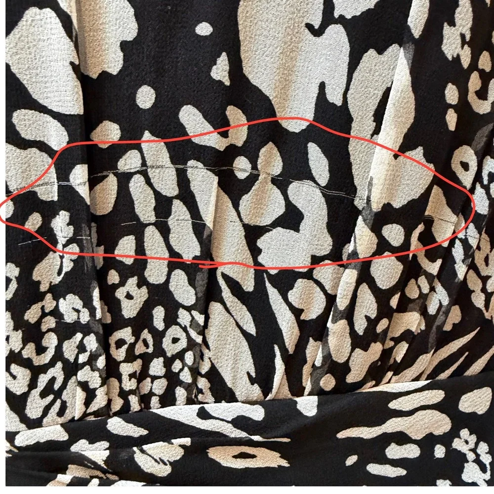 Tahari Arthur S. Levine Women 10 Black Animal Print Zebra Sheath Cocktail Dress